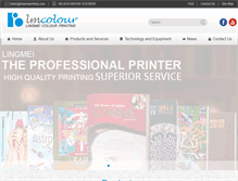 Tablet Screenshot of lingmeiprinting.com